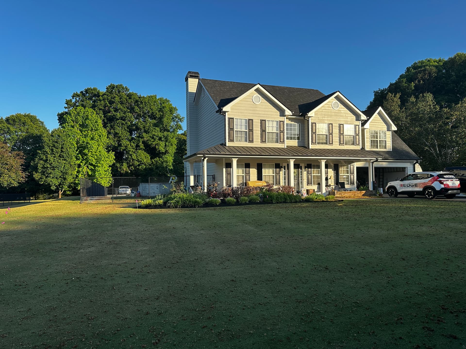 Gallery photos for Core Aeration on a Dry Lawn That Needed to Breathe: Image #1