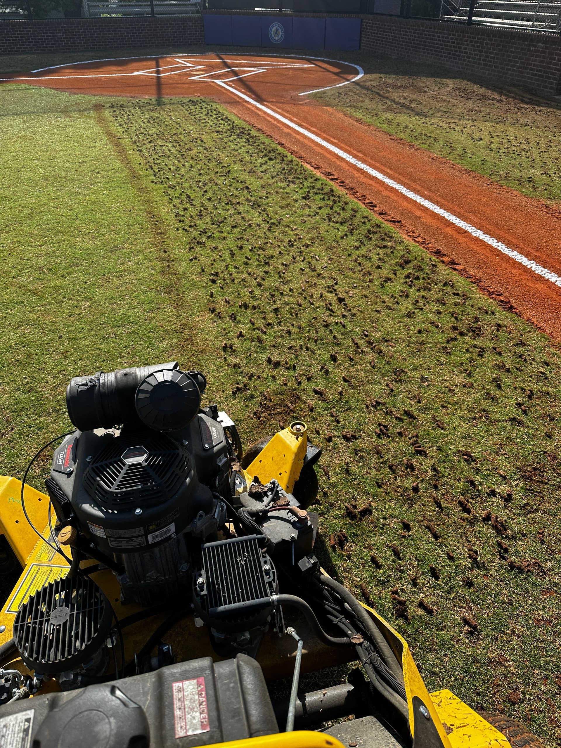 Aerating the Cartersville Little League Fields at Hicks Park image